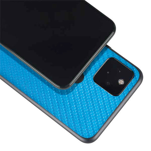 Blue Carbon Fiber Specialty Material Google Pixel 5a Skin